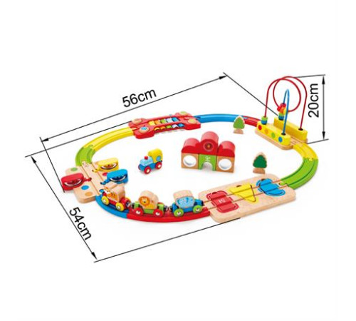 Музична залізниця Hape Веселкова головоломка 30 ел. (E3826)