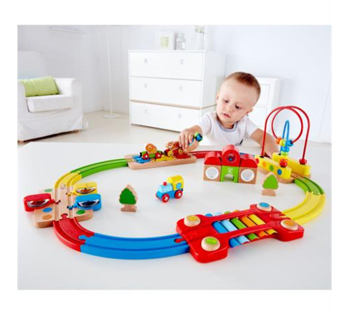 Музична залізниця Hape Веселкова головоломка 30 ел. (E3826)