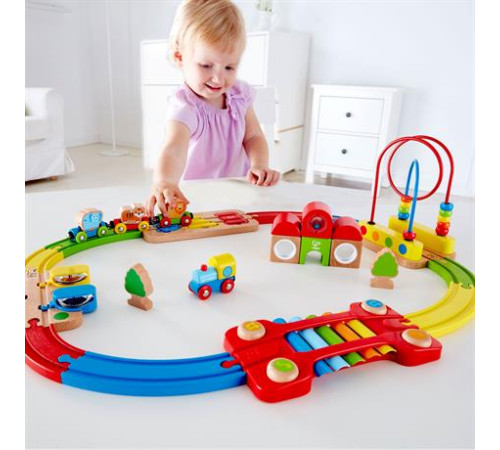 Музична залізниця Hape Веселкова головоломка 30 ел. (E3826)