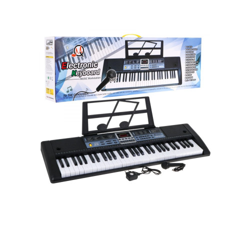 Дитячий синтезатор Ramiz ZMU.MQ-6136 з мікрофоном, таймером та режимом навчання