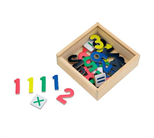 Набір магнітних цифр і знаків Viga Toys 37 шт. (50325) Набір магнітних цифр і знаків Viga Toys 37 шт. (50325)