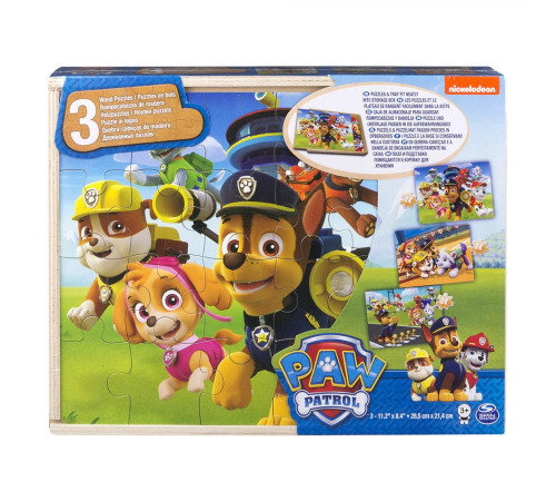 Пазл дерев’яний Spin Master "Щенячий патруль" 21,4 х 28,5 см, 24 ел.