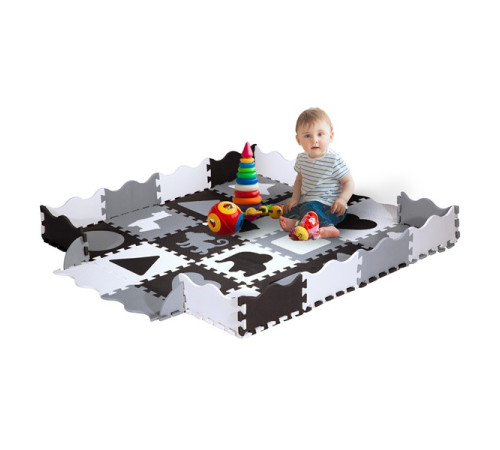 Килимок-пазл NILS FUN MD03 140х140х1 см, 36 деталей, сірий Килимок-пазл NILS FUN MD03 140х140х1 см, 36 деталей, сірий