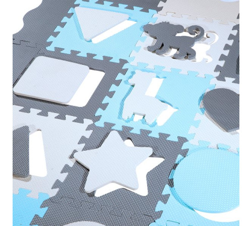 Дитячий килимок-пазл NILS FUN MD03 30 х 30 см 36 шт, різнокольоровий