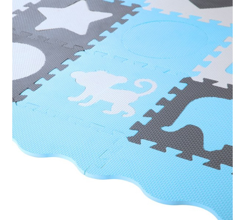 Дитячий килимок-пазл NILS FUN MD03 30 х 30 см 36 шт, різнокольоровий