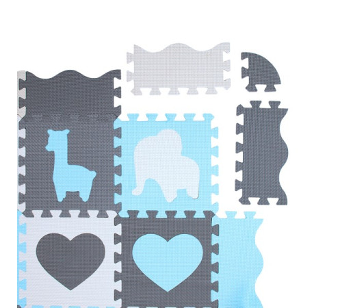 Дитячий килимок-пазл NILS FUN MD03 30 х 30 см 36 шт, різнокольоровий