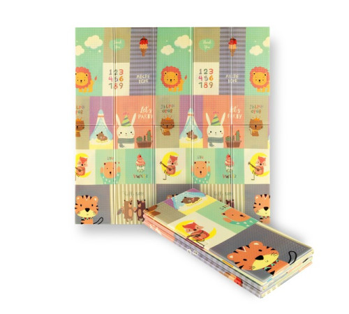 Дитячий розкладний килимок ZOO 195x180CM NILS FUN MD04 Дитячий розкладний килимок ZOO 195x180CM NILS FUN MD04