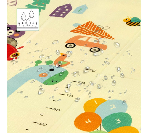 Дитячий розкладний килимок ZOO 195x180CM NILS FUN MD04 Дитячий розкладний килимок ZOO 195x180CM NILS FUN MD04