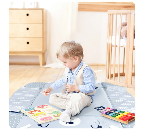 Килимок розвивальний 110 x 100 см Кролик Ricokids Килимок розвивальний 110 x 100 см Кролик Ricokids