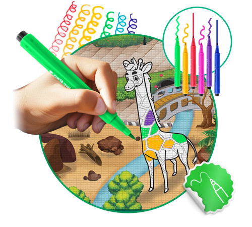 Килимок для розфарбовування 200 x 120 x 0,3 см Ricokids Килимок для розфарбовування 200 x 120 x 0,3 см Ricokids