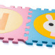 Дитячий килимок-пазл WCG Цифри та Звірі, 30 х 30 см 1 шт, різнокольоровий