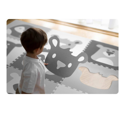 Килимок-пазл Ricokids 180x180 см 9 шт Звірята Килимок-пазл Ricokids 180x180 см 9 шт Звірята