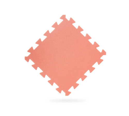 Дитячий килимок-пазл WCG 1P10, 30 х 30 см 10 шт, персиковий