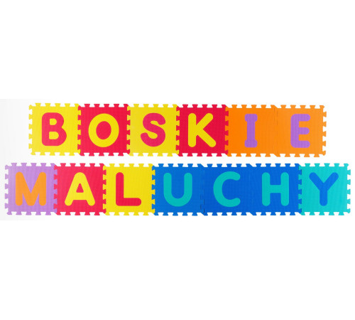 Дитячий килимок-пазл Ricokids 7487 Букви, 60 х 60 см 36 шт, різнокольоровий