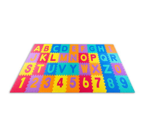 Дитячий килимок-пазл Ricokids 7487 Букви, 60 х 60 см 36 шт, різнокольоровий