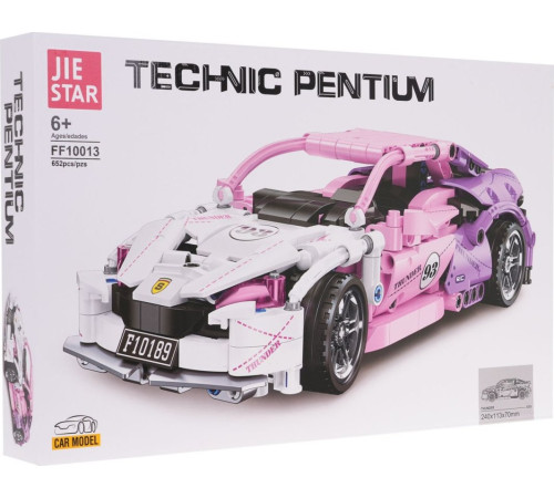 Дитячий конструктор Pink Sports Car Blocks 652 ел. Дитячий конструктор Pink Sports Car Blocks 652 ел.