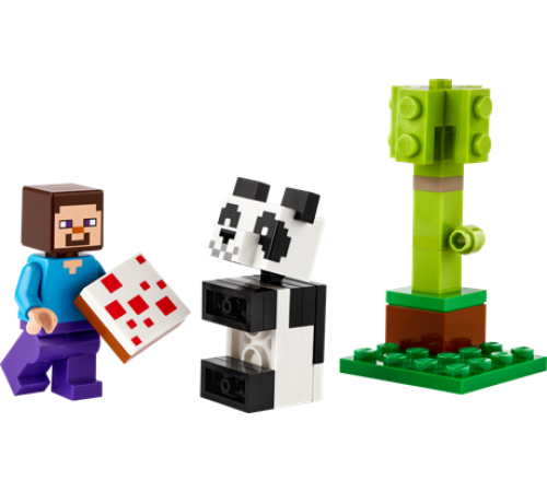 Конструктор LEGO Minecraft Стів і малюк-панда 35 деталей (30672)