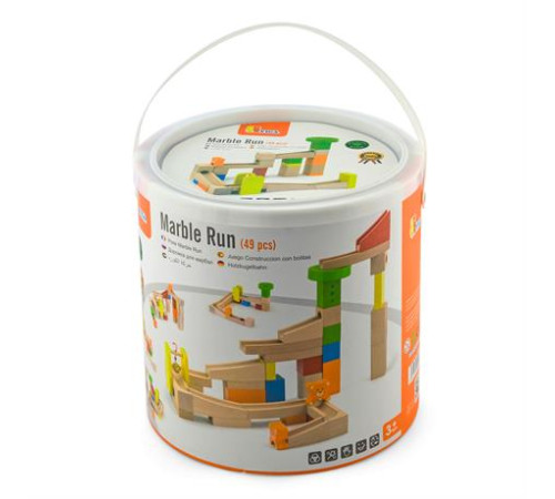 Конструктор Viga Toys Гірки для кульок 49 елементів (51619) Конструктор Viga Toys Гірки для кульок 49 елементів (51619)