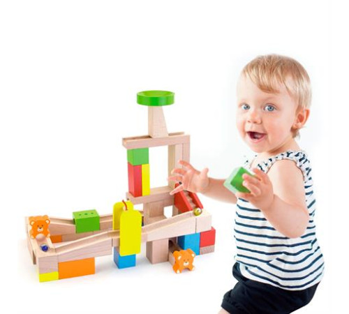 Конструктор Viga Toys Гірки для кульок 49 елементів (51619) Конструктор Viga Toys Гірки для кульок 49 елементів (51619)