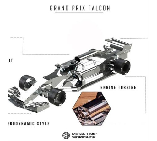 Колекційна модель-конструктор Metal Time F1 Grand Prix Falcon Формула 1 (MT035) Колекційна модель-конструктор Metal Time F1 Grand Prix Falcon Формула 1 (MT035)
