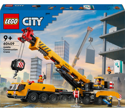 Конструктор LEGO City Жовтий пересувний будівельний кран 1116 ел. (60409) Конструктор LEGO City Жовтий пересувний будівельний кран 1116 ел. (60409)