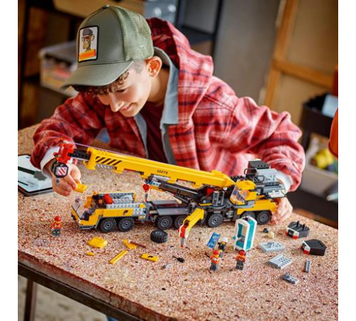 Конструктор LEGO City Жовтий пересувний будівельний кран 1116 ел. (60409) Конструктор LEGO City Жовтий пересувний будівельний кран 1116 ел. (60409)