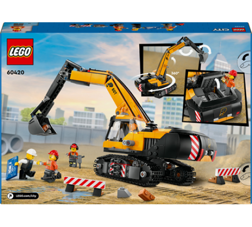 Конструктор LEGO City Жовтий пересувний будівельний кран 1116 ел. (60409) Конструктор LEGO City Жовтий пересувний будівельний кран 1116 ел. (60409)