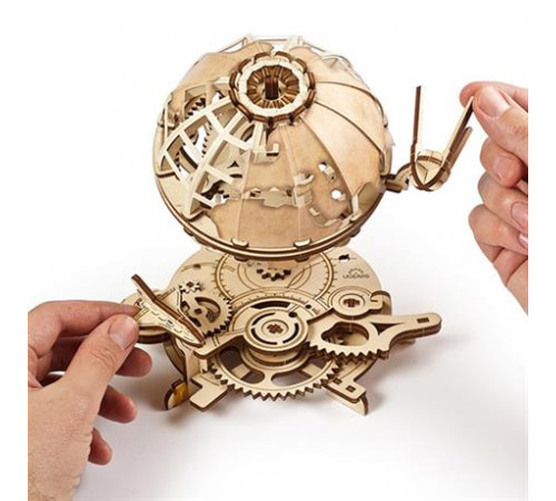 Дерев'яний механічний 3D конструктор Ugears Глобус (70128) Дерев'яний механічний 3D конструктор Ugears Глобус (70128)