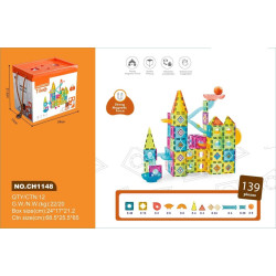 Дитячий конструктор магнітний Castle Track Ball 139 ел.