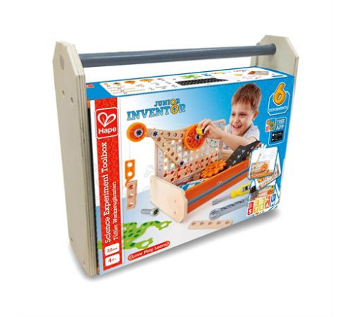 Конструктор Hape Junior Inventor Інструменти для експериментів 32 ел. (E3029) Конструктор Hape Junior Inventor Інструменти для експериментів 32 ел. (E3029)