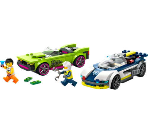 Конструктор LEGO City Переслідування маслкара на поліцейському автомобілі 213 ел. (60415) Конструктор LEGO City Переслідування маслкара на поліцейському автомобілі 213 ел. (60415)