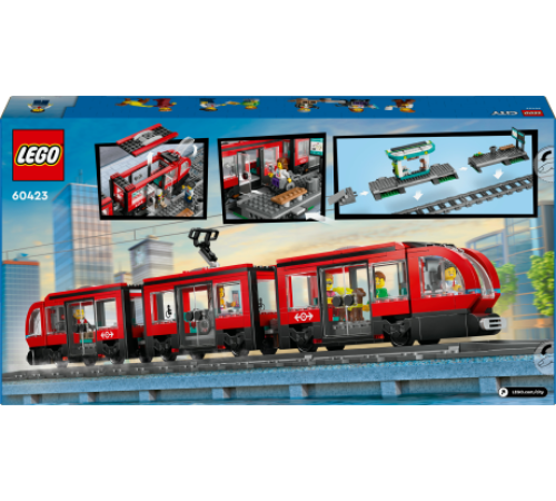 Конструктор LEGO City Трамвай і вокзал у центрі міста 811 ел. (60423) Конструктор LEGO City Трамвай і вокзал у центрі міста 811 ел. (60423)