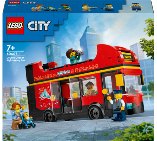 Конструктор LEGO City Червоний двоповерховий екскурсійний автобус 384 ел. (60407) Конструктор LEGO City Червоний двоповерховий екскурсійний автобус 384 ел. (60407)