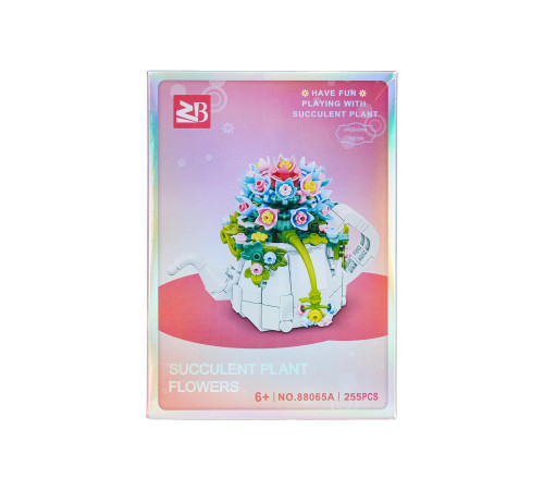 Дитячий конструктор Ramiz 88065A Квіти у чайнику 255 ел, різнокольоровий