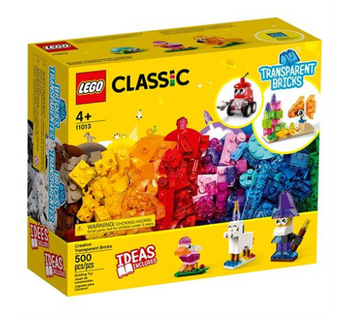 Конструктор LEGO Classic Прозорі кубики для творчості 500 ел. (11013) Конструктор LEGO Classic Прозорі кубики для творчості 500 ел. (11013)