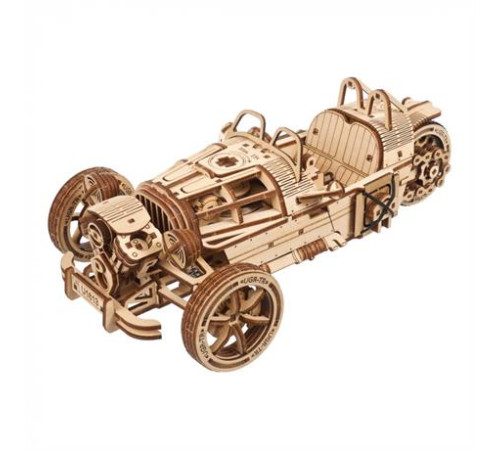 Дерев'яний механічний 3D конструктор Ugears Трицикл UGR-S (70216)