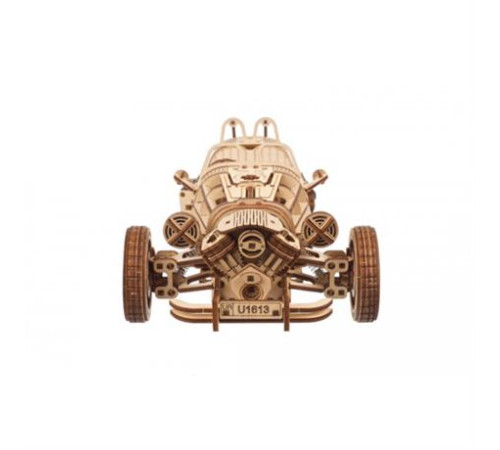 Дерев'яний механічний 3D конструктор Ugears Трицикл UGR-S (70216)