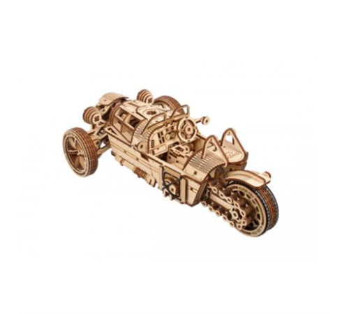 Дерев'яний механічний 3D конструктор Ugears Трицикл UGR-S (70216)