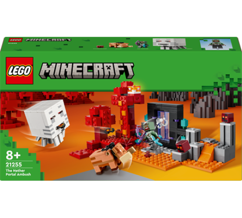 Конструктор LEGO Minecraft Засідка біля порталу в Нижній світ 352 ел. (21255)