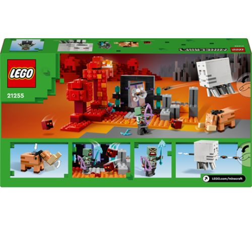 Конструктор LEGO Minecraft Засідка біля порталу в Нижній світ 352 ел. (21255)