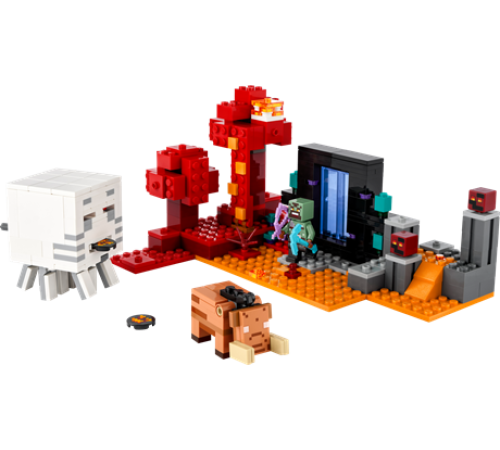 Конструктор LEGO Minecraft Засідка біля порталу в Нижній світ 352 ел. (21255)