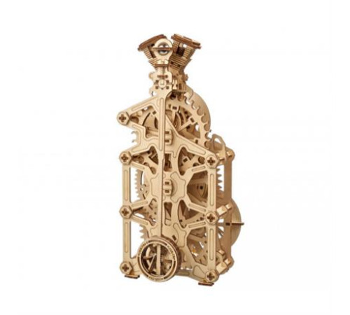 Дерев'яний механічний 3D конструктор Ugears Годинник двигун (70217)