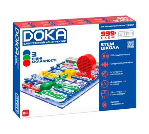 Електронний конструктор Doka Школа 999+ Схем (D70708)