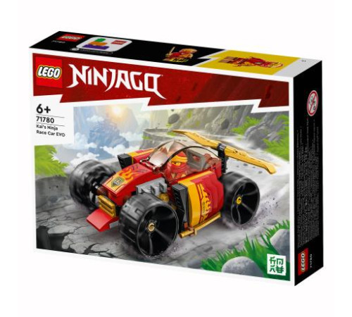 Конструктор LEGO NINJAGO Гоночний автомобіль ніндзя Кая ЕВО 94 ел. (71780)