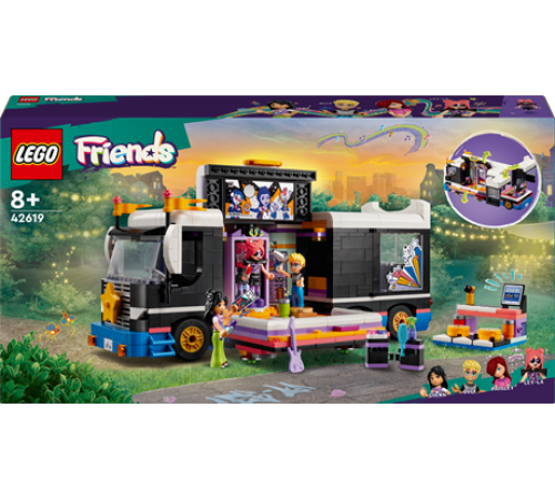 Конструктор LEGO Friends Автобус для музичного туру попзірки 845 ел. (42619) Конструктор LEGO Friends Автобус для музичного туру попзірки 845 ел. (42619)