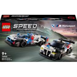 Конструктор LEGO Speed Champions Автомобілі для перегонів BMW M4 GT3 і BMW M Hybrid V8 676 ел. (76922)