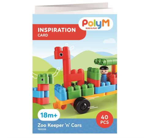 Конструктор PolyM Автопарк у зоопарку 40 ел. (760006) Конструктор PolyM Автопарк у зоопарку 40 ел. (760006)