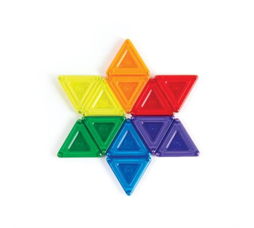 Магнітний конструктор Guidecraft PowerClix Solids, 44 ел. (G9421)