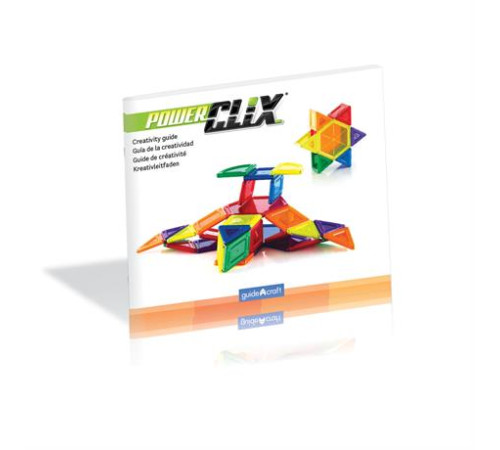 Магнітний конструктор Guidecraft PowerClix Solids, 44 ел. (G9421)