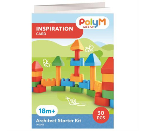 Конструктор PolyM Архітектор 30 ел. (760005) Конструктор PolyM Архітектор 30 ел. (760005)